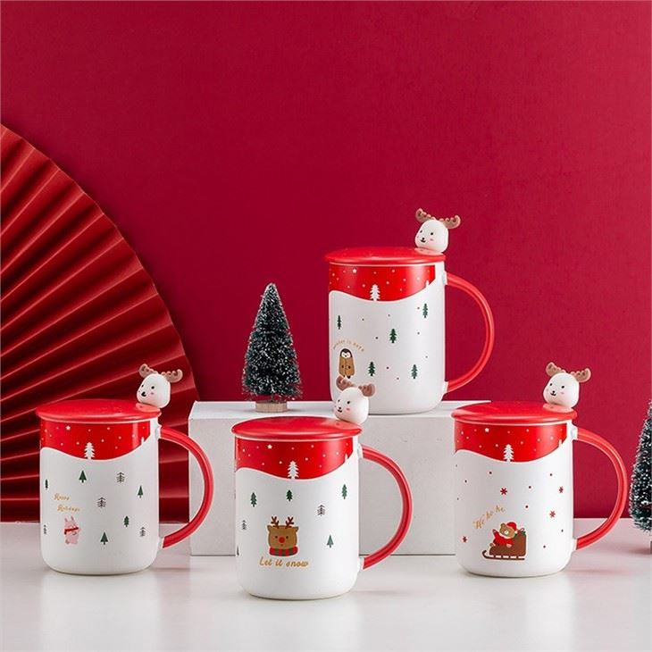 christmas mug with lid-2
