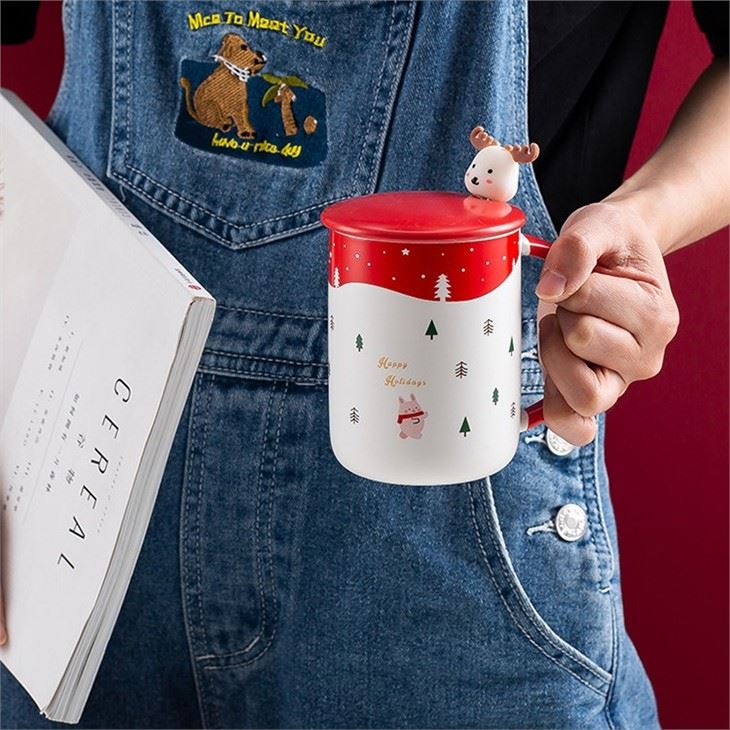 christmas mug with lid-5